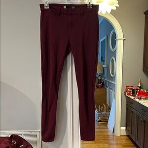 Kut from the Kloth MIA Style Ankle Length Rich Burgundy Leggings